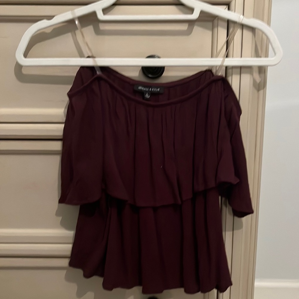 Purple off the shoulder top
